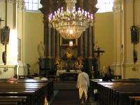 Interiér baziliky v Hejnicích
